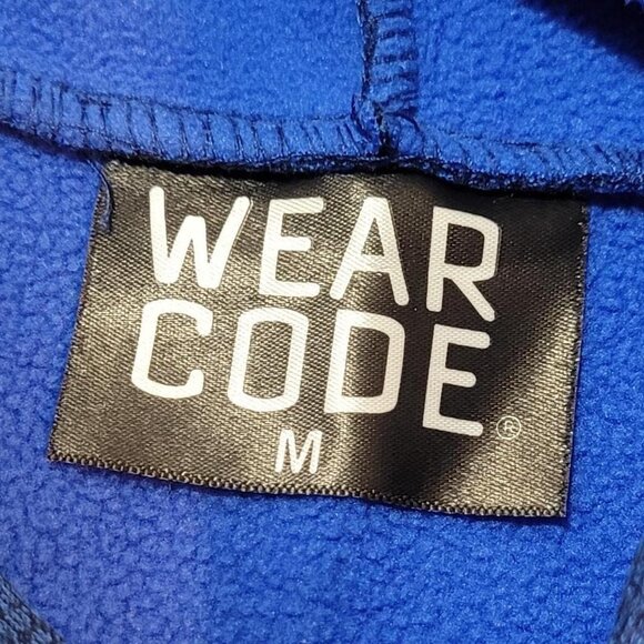 Wear Code Uni-sex Blue/Black Seattle Hoodie With Pouch Size Small - Picture 2 of 7